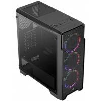 Корпус AeroCool Ore Saturn FRGB-G-BK-V1 (без БП, ATX, USB3.0, RGB, black)