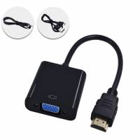 Конвертер HDMI (m) - VGA (f) + 3.5 Jack (f) c доп.питанием (0.15m, black)