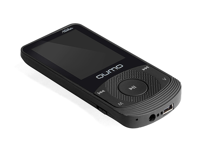 Плеер Flash QUMO Walker (4Gb, 1.8", microSD, FM, диктофон, MP3, WMA, WAV, AMV, JPG, TXT, black)