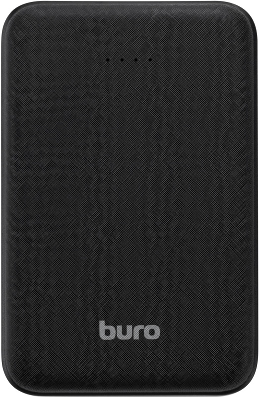 Внешний аккумулятор Buro T4-10000 (литий-полимерный, 10000mAh, 2*USB - 2A max , вход 2А, black)