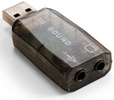 Звуковая карта ExeGate EX-AU-01N (2.0, USB, black) OEM
