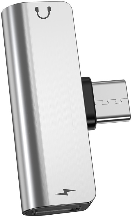 Переходник (LS26, Type-C / 3.5mm Jack (f) 4pin, 1.5A, silver) hoco