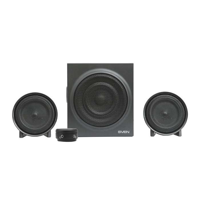 Колонки Sven MS-308 (black, 2x11W, Subwoofer 13W, проводной ПДУ с подключением гарнитуры)