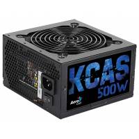 Блок питания AeroCool 500W (KCAS-500W, 80+ Bronze, 120mm, 20+4+4+4pin, 2*PCI-E 6+2pin, 7*SATA, 4*HDD, 1*FDD) RTL