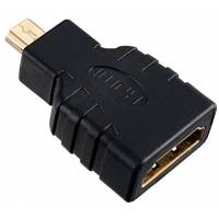 Переходник HDMI (f) - microHDMI (m) (A7003, black) Perfeo