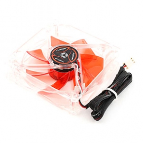 Вентилятор Floston Red Impeller 92Q (92x92x25mm, sleeve, 1500rpm, 18dBa, 3+4pin, red) RTL