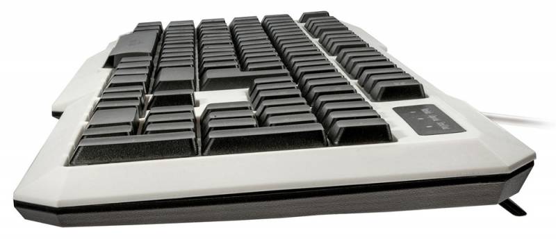 Клавиатура Oklick 740G (USB, игровая, с трёхцветной регулируемой подсветкой, white)
