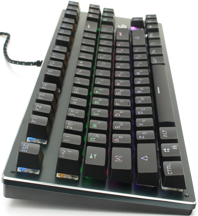 Клавиатура Gembird CHASER COMPACT KB-G540L (USB, механическая, регулируемая подсветка, игровая, black)