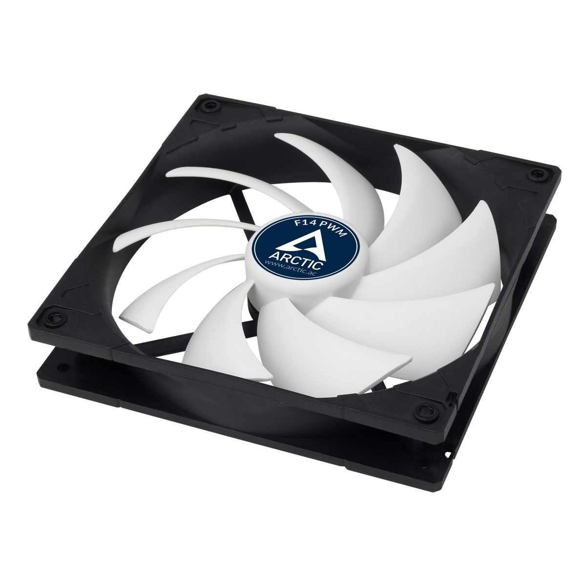 Вентилятор ARCTIC F14 PWM (140x140x27mm, FDB, 600-1350rpm, 4pin, PWM, black-white) RTL