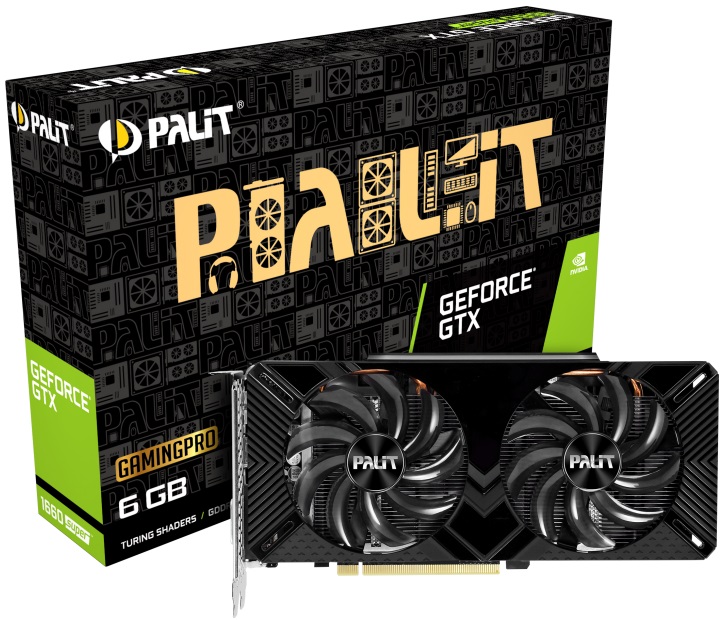 Видеокарта Palit GF GTX1660 SUPER GAMING PRO 6Gb (192bit, GDDR6, DVI+HDMI+DP) RTL