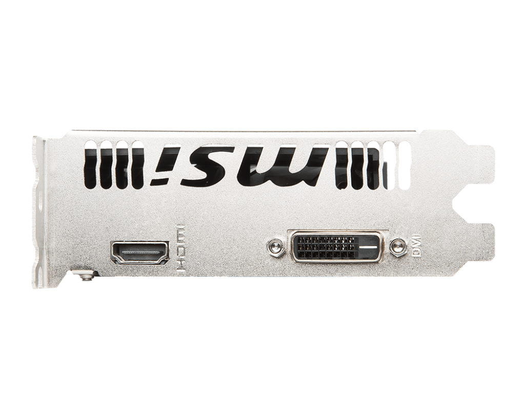 Видеокарта MSI GF GT1030 2Gb (GT 1030 AERO ITX 2G OC, 64bit, GDDR5, DVI+HDMI) RTL