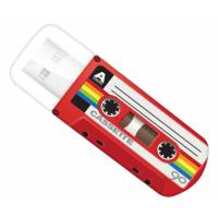 Флеш накопитель USB 2.0 32Gb Verbatim Store n Go Mini Cassette Edition (49392, red)