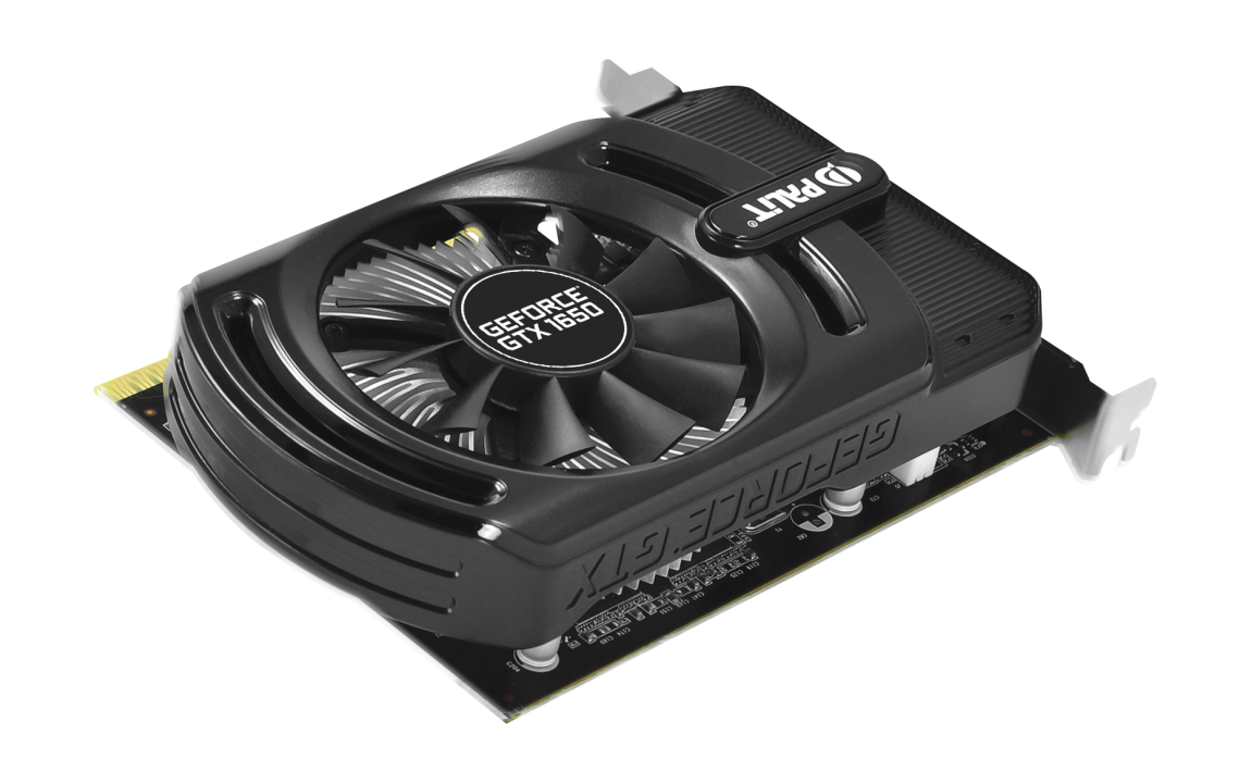 Видеокарта Palit GF GTX1650 STORMX OC 4Gb (128bit, GDDR5, DVI+HDMI) RTL