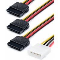 Разветвитель питания Molex (m) -> 3xSATA (f) (0.15m)