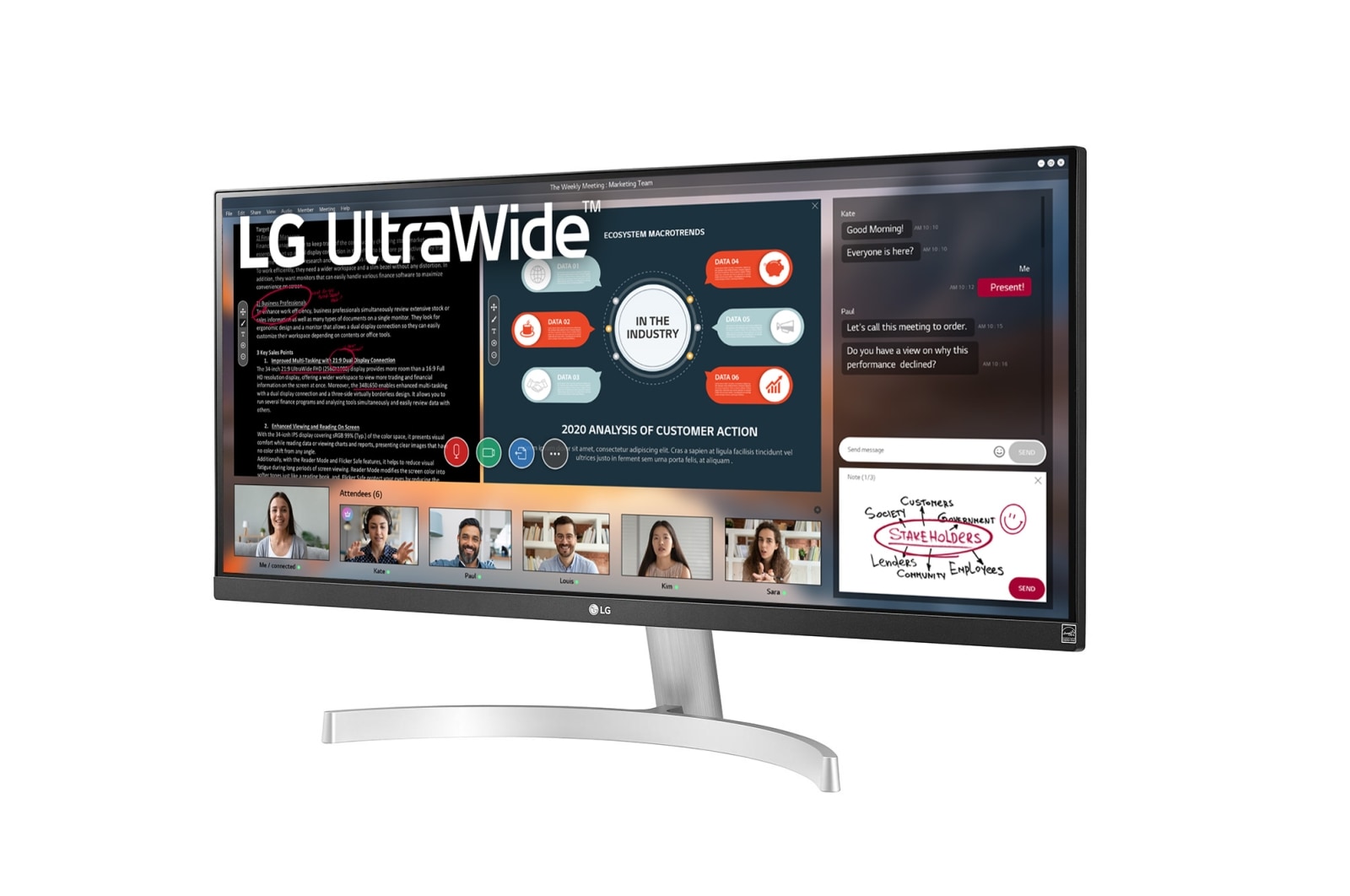 Монитор LG 29" 29WN600-W white