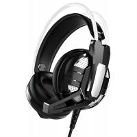 Наушники QUMO Manticora GHS0017 (полноразмерные закрытые, c микрофоном, подсветка RGB, игровые, 2.2m, black)