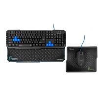 Набор клавиатура, мышь и коврик QUMO STORM (USB, black)