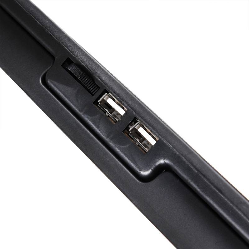 Подставка для ноутбука Buro BU-LCP156-B214H (15.6", 2x140mm Fan, USB, регулятор, black)