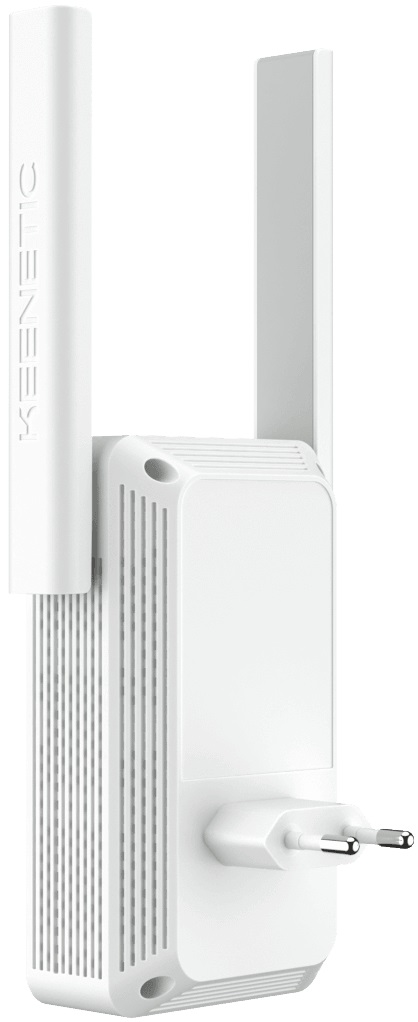 Усилитель беспроводного сигнала Keenetic Buddy 4 (KN-3210) (300Mbps, 2.4GHz, 1port, 100Mbps, 2 внешние антенны 3dBi, white-grey)