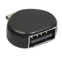 Переходник USB-OTG (microUSB (M) / USB (F), black)