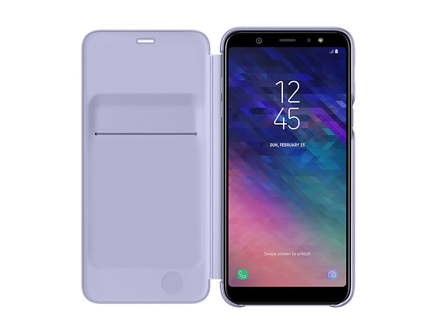 Чехол клип-кейс Samsung EF-WA605CVEGRU (для Samsung Galaxy A6+, wallet, violet)