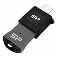 Флеш накопитель USB 2.0 8Gb Silicon Power Mobile T01 OTG + MicroUSB Reader, black