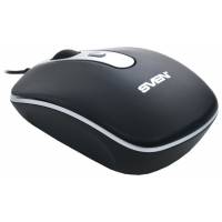 Мышь Sven RX-500 (USB, optical, 1600dpi, бесшумная, black-silver)