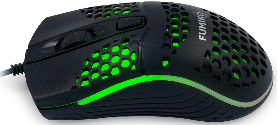 Мышь FUMIKO PULSAR FMW-01L-K (USB, optical, 1600dpi, RGB подсветка, 1.2m, black)