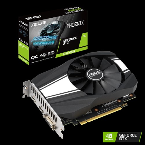 Видеокарта ASUS GF GTX1650 Super OC 4Gb (PH-GTX1650S-O4G, 128bit, GDDR6, DVI+HDMI+DP) RTL