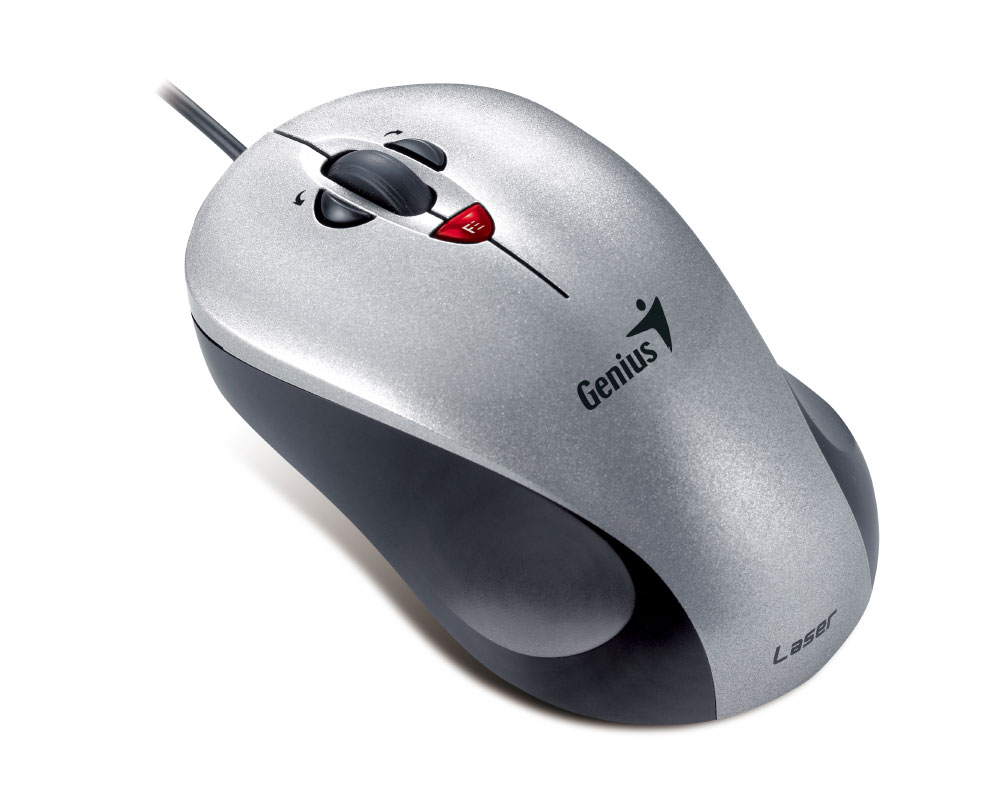 Мышь Genius Ergo 525X Laser (USB, lazer, 1600dpi, silver-black)