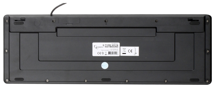 Клавиатура Gembird KB-6050U-RU (black, ультратонкая с ножничным механизмом клавиш, USB)