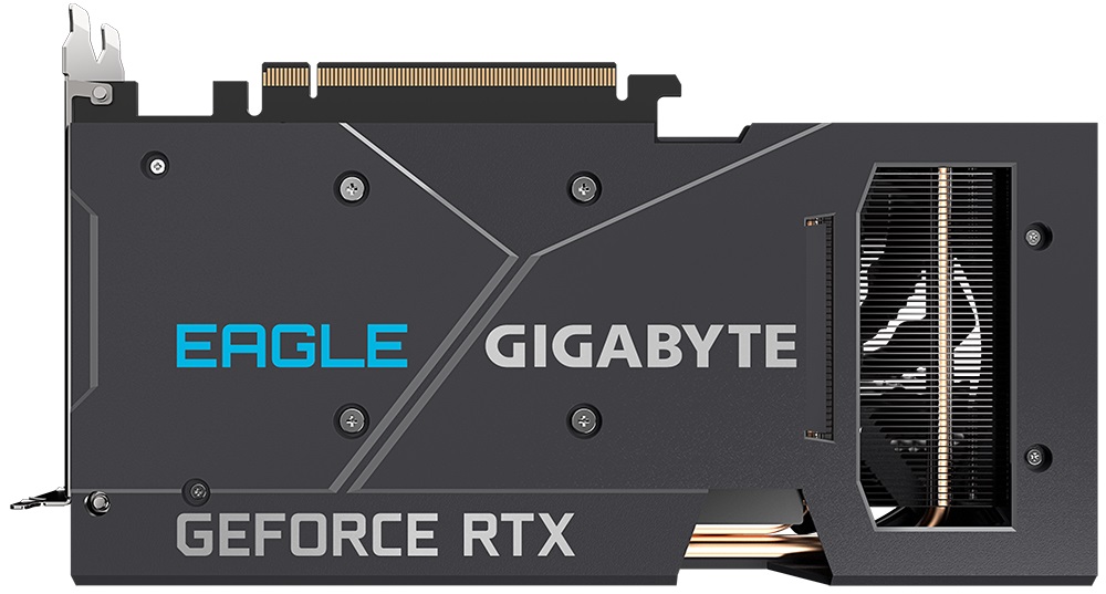 Видеокарта Gigabyte GF RTX3060 12Gb (GV-N3060EAGLE OC-12GD, 192bit, GDDR6, 2xHDMI+2xDP) RTL