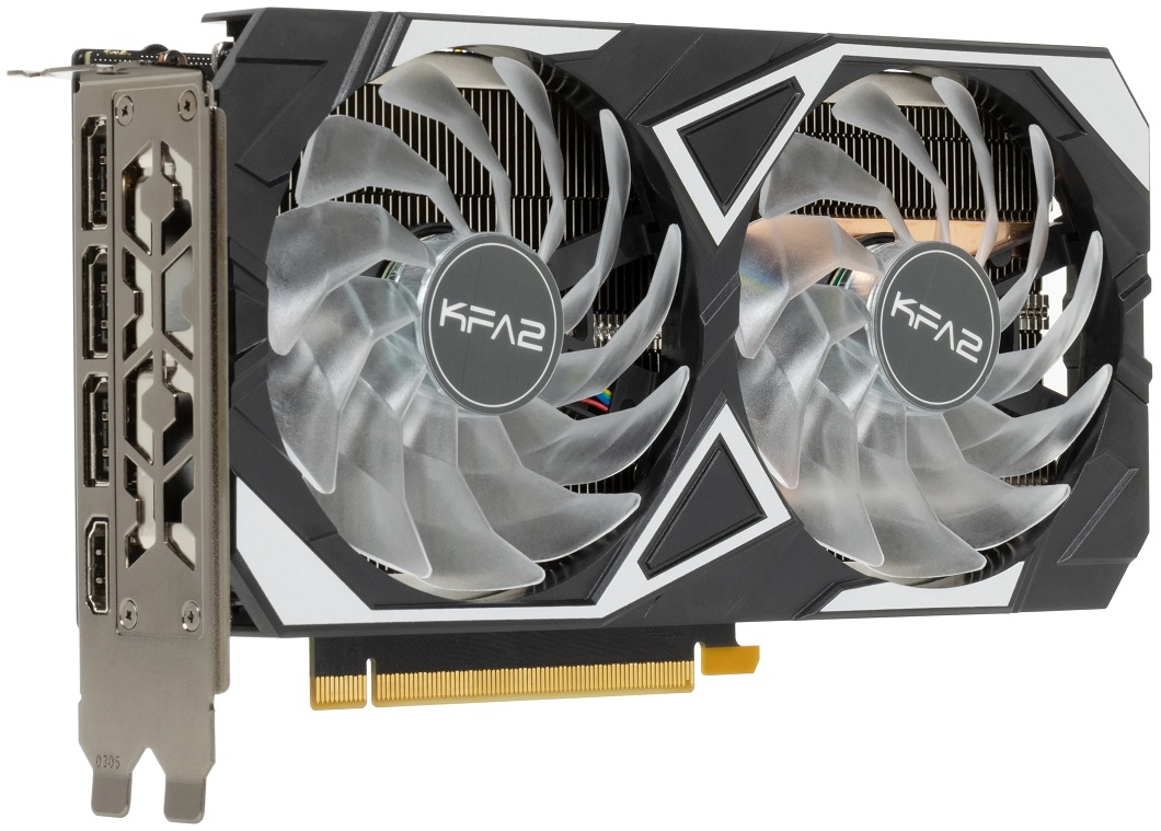 Видеокарта KFA2 GF RTX3050 X Black 8Gb (35NSL8MD6YEK, 128bit, GDDR6, HDMI+3xDP) RTL