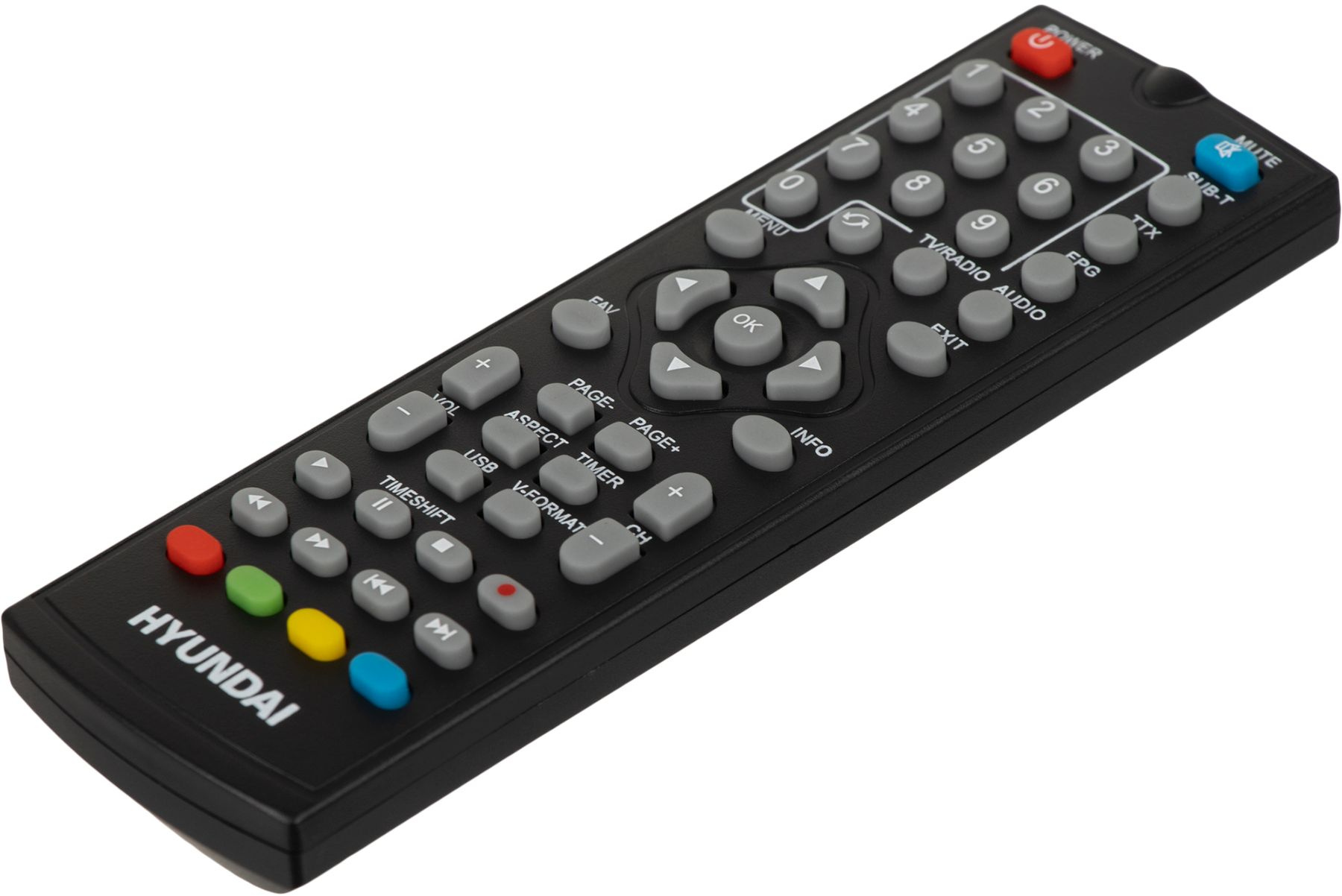 Тюнер для цифрового ТВ внешний / Медиа-проигрыватель Hyundai H-DVB460 (1080p, DVB-T/T2/C, HDMI, JPEG, MKV, 2xUSB, Time Shift, поддержка сетевой карты Wi-Fi через порт USB, black)
