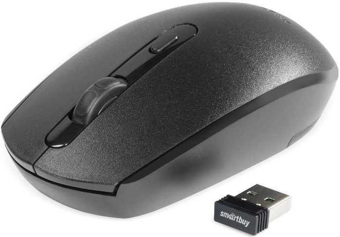 Мышь беспроводная Smartbuy ONE (SBM-280AG-K, optical, 1600dpi, AA, бесшумный клик, black)