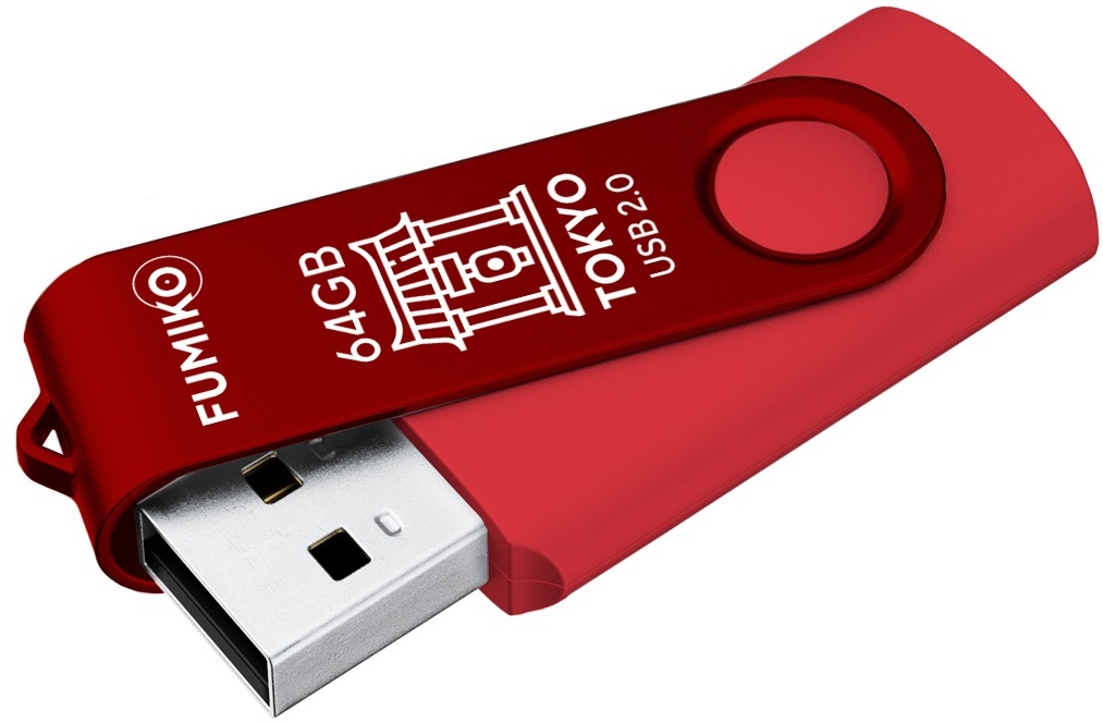 Флеш накопитель USB 2.0 64Gb FUMIKO TOKYO (FTO-15, 30MB/s, red)