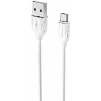 Кабель USB 2.0 Am - micro USB 1.0m (FCA03-03, 2.4A, быстрая зарядка, white) FUMIKO