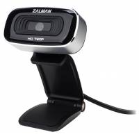 Web-камера ZALMAN ZM-PC100 (1280x720, микрофон, универсальное крепление, black-silver)