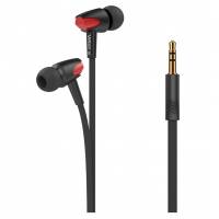 Наушники Velton VLT-JM25L (затычки, без микрофона, 1.2m, black-red)