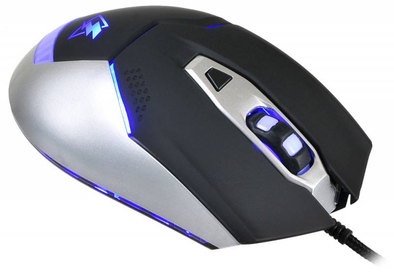 Мышь Oklick ELECTRO 875G (USB, optical, 2400dpi, игровая, black-silver)