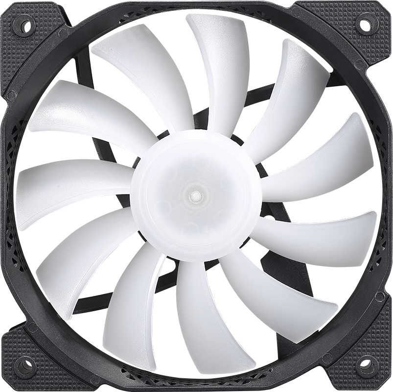 Вентилятор Formula COSMIC 14BK ARPW (140x140x25mm, Hydro, 450-1300rpm, 19-26dBa, 4pin, PWM, ARGB LED, black-white) RTL