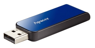 Флеш накопитель USB 2.0 8Gb Apacer AH334 (AP8GAH334U-1, blue)
