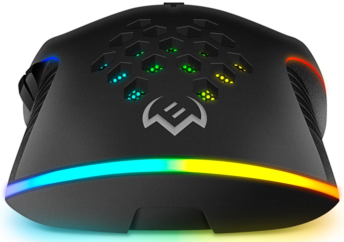 Мышь Sven RX-G850 (USB, optical, 6400dpi, игровая, настраиваемая RGB подсветка, программируемая, soft-touch, black)