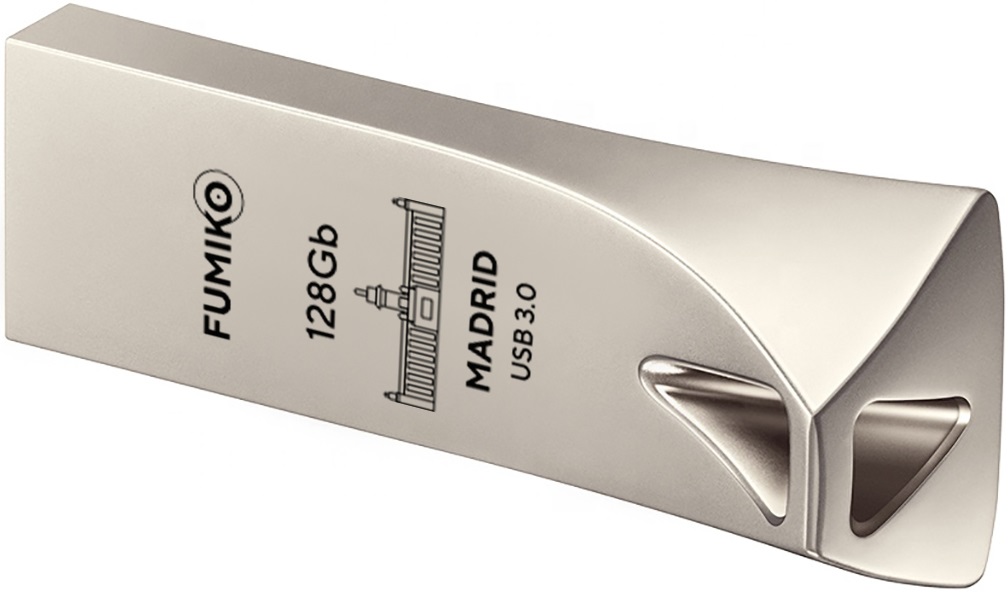 Флеш накопитель USB 3.0 128Gb FUMIKO MADRID (FMD-06, silver)