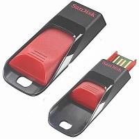 Флеш накопитель USB 2.0 64Gb SanDisk Cruzer Edge (SDCZ51-064G-B35, black-red)
