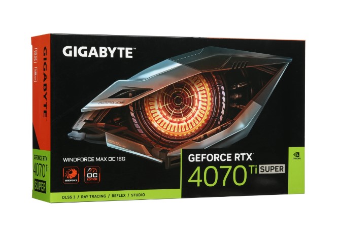 Видеокарта GIGABYTE GF RTX 4070TI SUPER 16GB (GV-N407TSWF3MAX OC-16GD, 256bit, GDDR6X, HDMI+3xDP) RTL