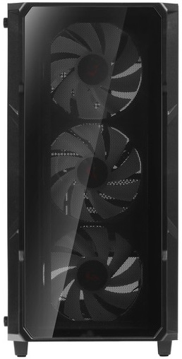 Корпус ARDOR GAMING Dominion X3-Mini FRGB (без БП, mATX, USB3.0, 4x rainbow LED Fan, black)