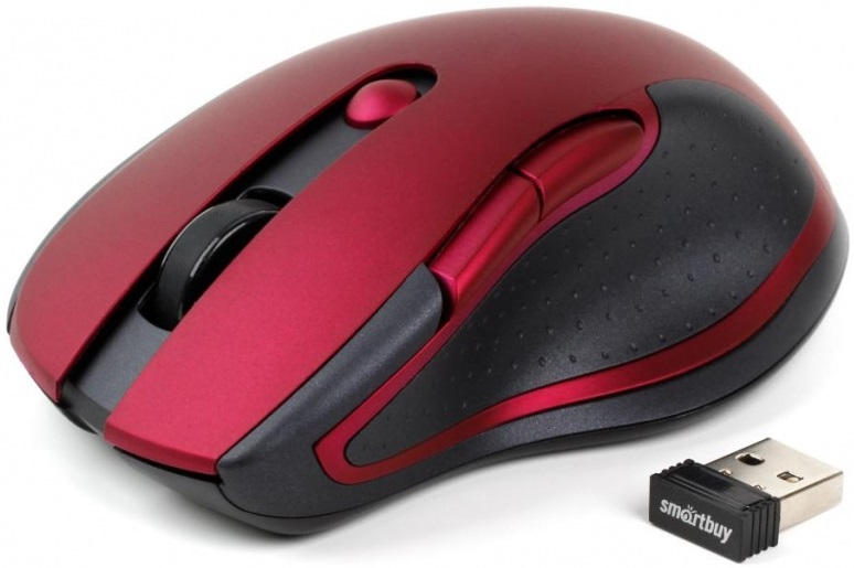 Мышь беспроводная Smartbuy 508 (SBM-508AG-I, optical, 1600dpi, AA, red)