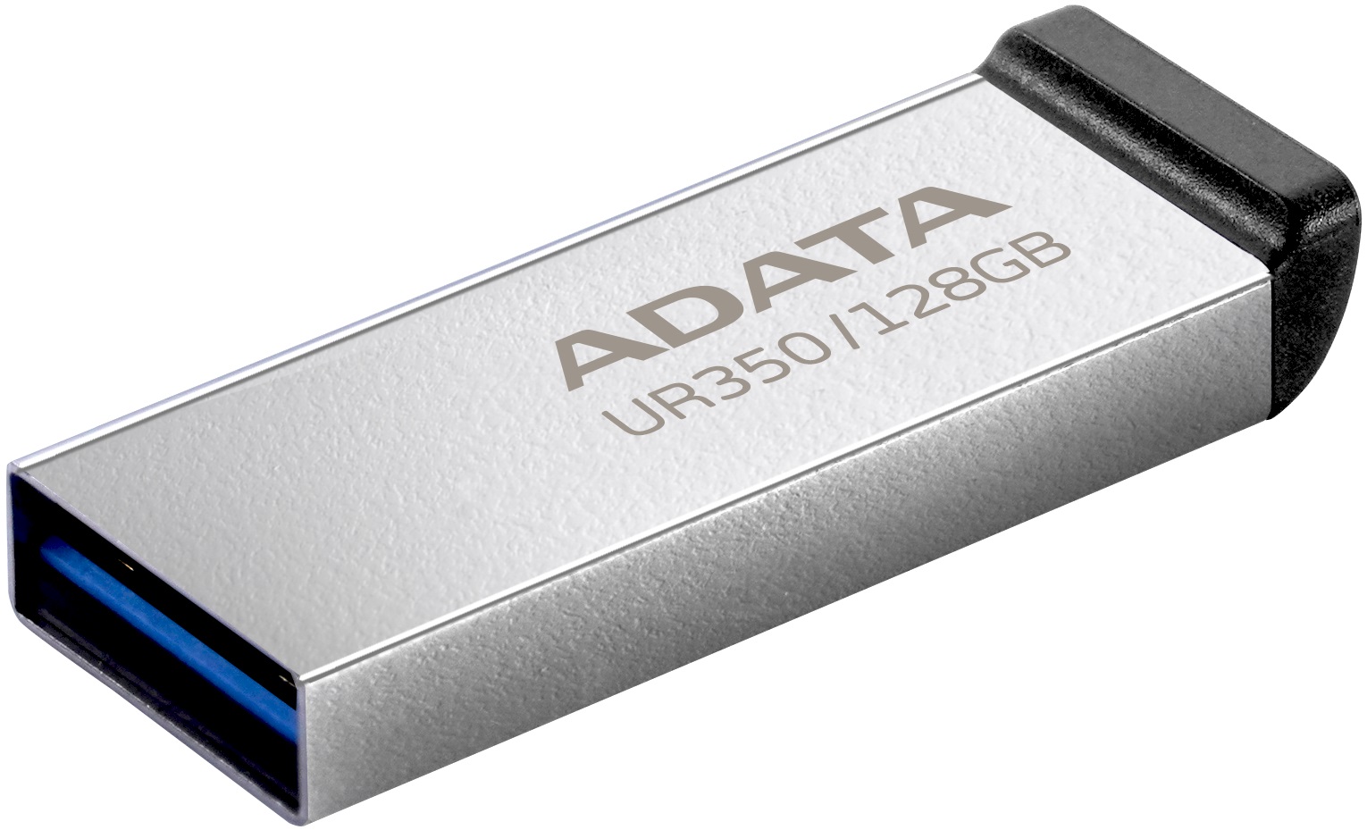 Флеш накопитель USB 3.2 128Gb ADATA UR350 (UR350-128G-RSR/BK, 100MB/s, silver-black)