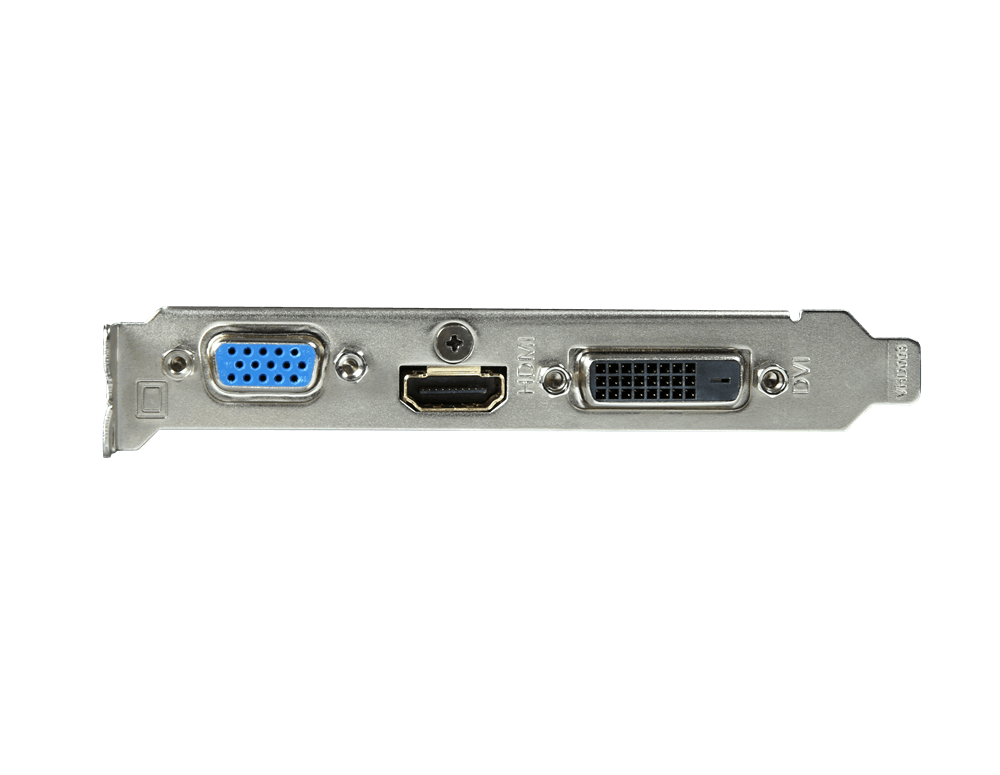 Видеокарта Gigabyte GF GT710 2Gb (GV-N710SL-2GL, 64bit, DDR3, DVI+HDMI+CRT) RTL